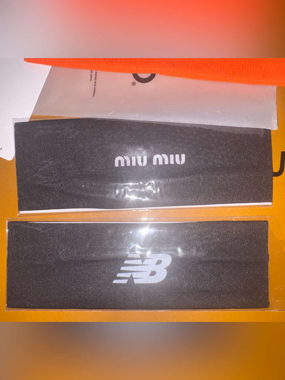 New Balance Black Logo Sports Headband